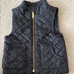 J.Crew Black Quilted Vest